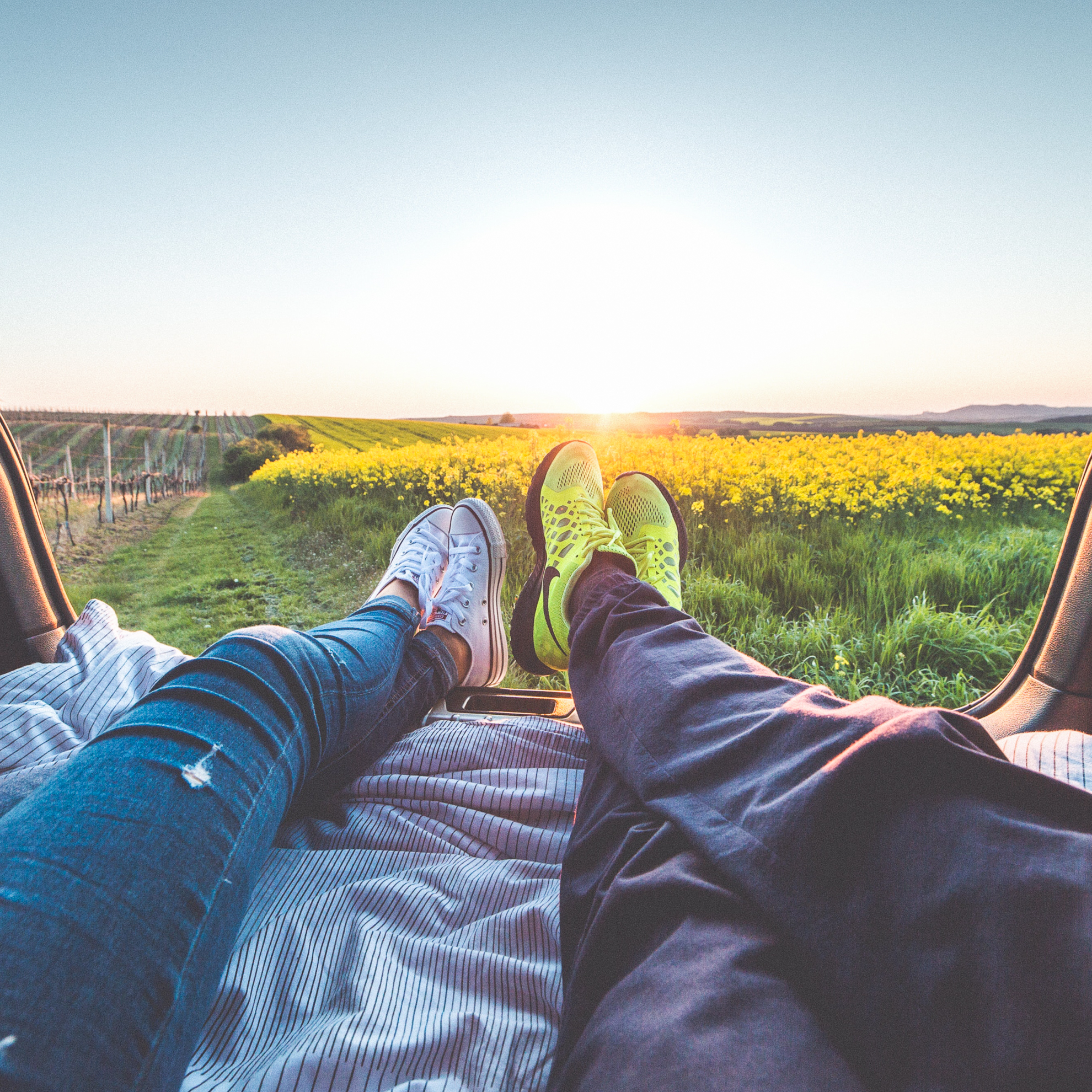 feet in a field