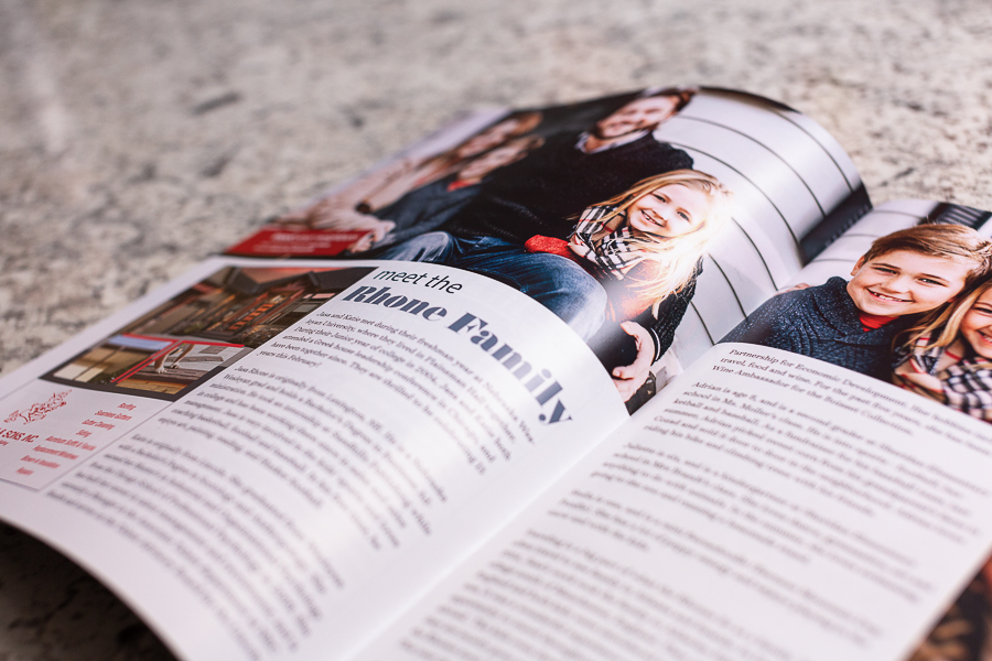 opened magazine
